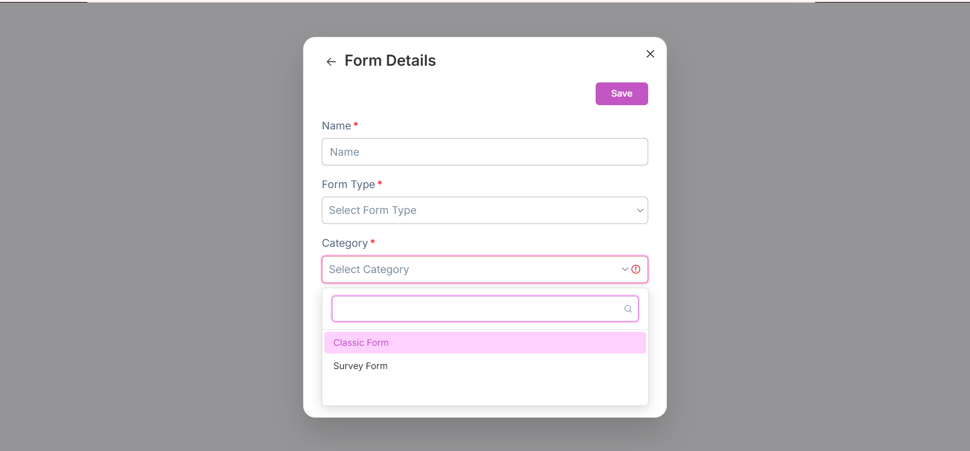 Form Details